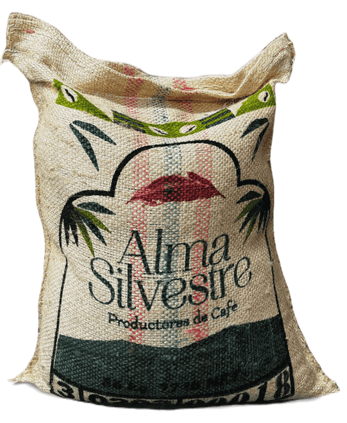 The coffee bag of Alma Silvestre from Quindio, Colombia 