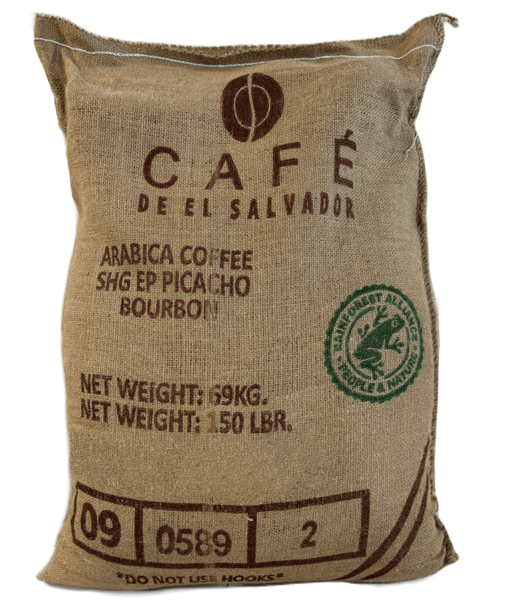 Sac de 69kg de El Salvador Picacho Supérieur, spécialité de café vert en grains, Bourbon - Commerce de gros